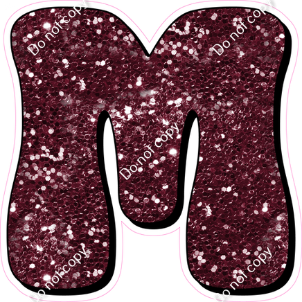 HP 12" Individuals - Burgundy Sparkle M