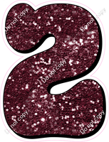 HP 12" Individuals - Burgundy Sparkle 2