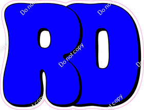 HP 12" Individuals - Flat Blue RD