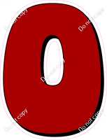 HP 12" Individuals - Flat Crimson O