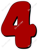 HP 12" Individuals - Flat Crimson 4