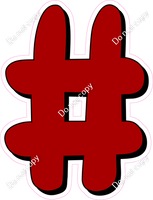 HP 12" Individuals - Flat Crimson #