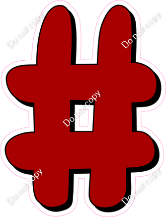 HP 12" Individuals - Flat Crimson #