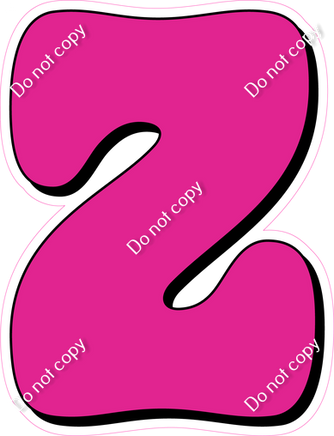 HP 12" Individuals - Flat Hot Pink Z