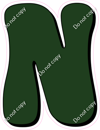 HP 12" Individuals - Flat Hunter Green N