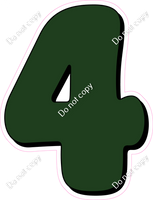 HP 12" Individuals - Flat Hunter Green 4