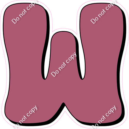 HP 12" Individuals - Flat Mauve W