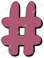 HP 12" Individuals - Flat Mauve #
