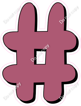 HP 12" Individuals - Flat Mauve #