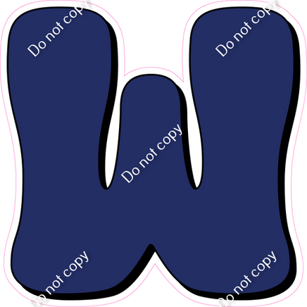 HP 12" Individuals - Flat Navy Blue W