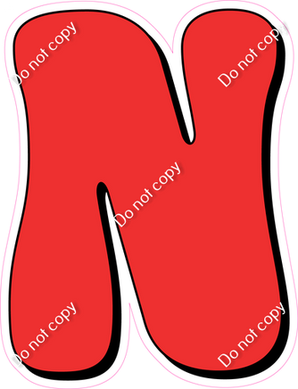 HP 12" Individuals - Flat Red N