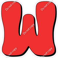 HP 12" Individuals - Flat Red W