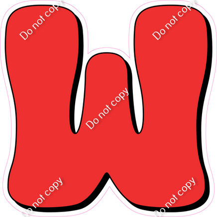 HP 12" Individuals - Flat Red W
