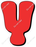 HP 12" Individuals - Flat Red Y