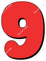 HP 12" Individuals - Flat Red 9