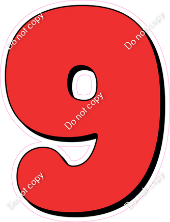HP 12" Individuals - Flat Red 9