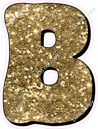 HP 12" Individuals - Gold Sparkle B