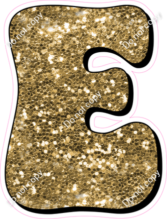 HP 12" Individuals - Gold Sparkle E