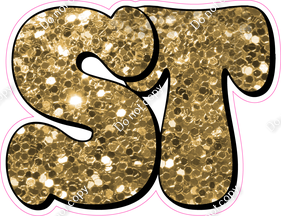 HP 12" Individuals - Gold Sparkle ST