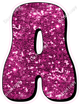 HP 12" Individuals - Hot Pink Sparkle A