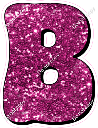 HP 12" Individuals - Hot Pink Sparkle B