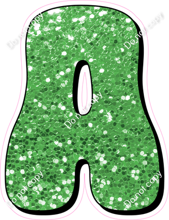 HP 12" Individuals - Lime Green Sparkle A