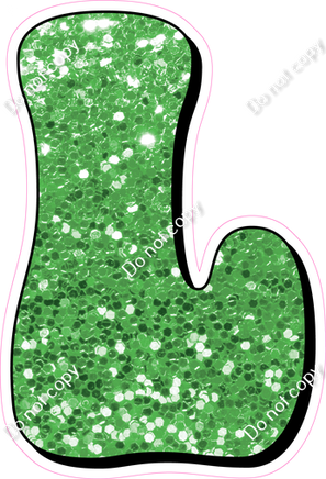 HP 12" Individuals - Lime Green Sparkle L