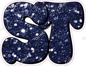 HP 12" Individuals - Navy Blue Sparkle ST
