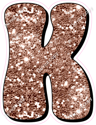 HP 12" Individuals - Rose Gold Sparkle K