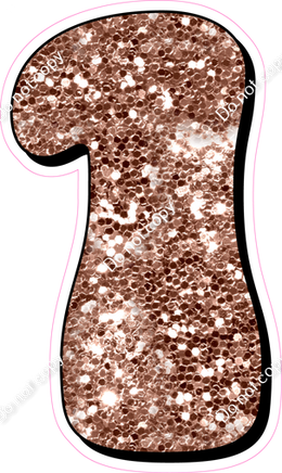 HP 12" Individuals - Rose Gold Sparkle 1
