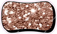 HP 12" Individuals - Rose Gold Sparkle Dash