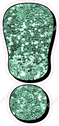 HP 12" Individuals - Sea Foam Sparkle !