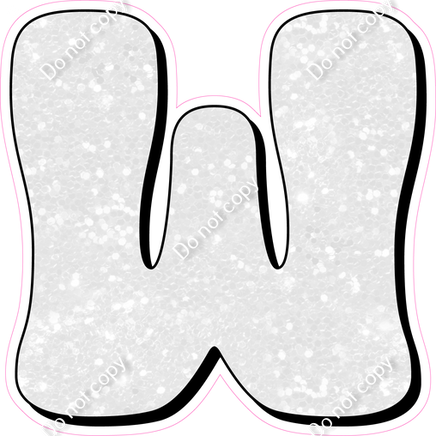 HP 12" Individuals - White Sparkle W