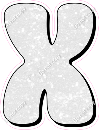 HP 12" Individuals - White Sparkle X