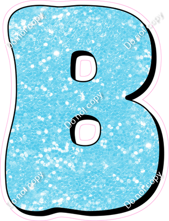 HP 18" Individuals - Baby Blue Sparkle B