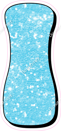HP 18" Individuals - Baby Blue Sparkle I