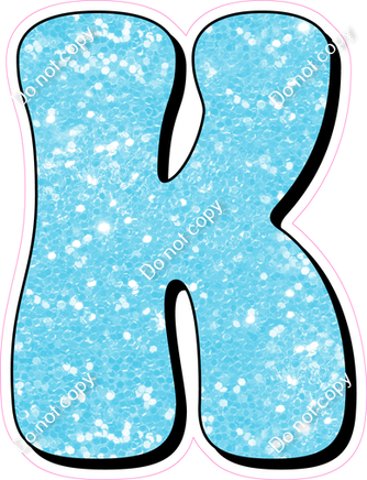 HP 18" Individuals - Baby Blue Sparkle K