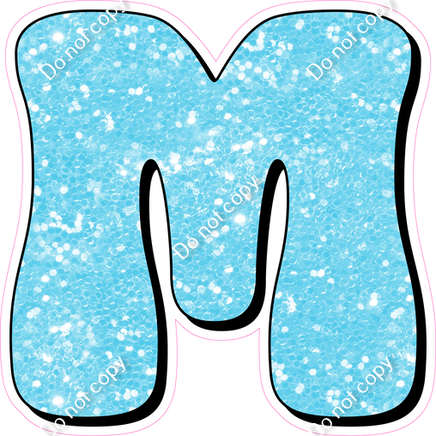 HP 18" Individuals - Baby Blue Sparkle M