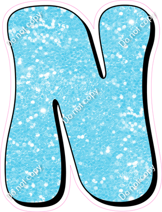 HP 18" Individuals - Baby Blue Sparkle N