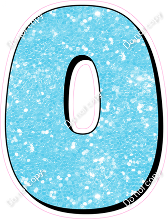 HP 18" Individuals - Baby Blue Sparkle O
