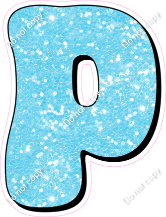 HP 18" Individuals - Baby Blue Sparkle P