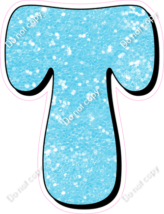 HP 18" Individuals - Baby Blue Sparkle T