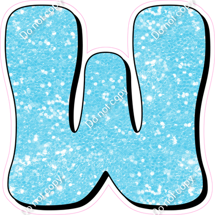 HP 18" Individuals - Baby Blue Sparkle W