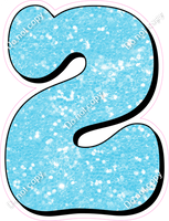 HP 18" Individuals - Baby Blue Sparkle 2