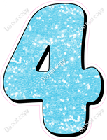 HP 18" Individuals - Baby Blue Sparkle 4