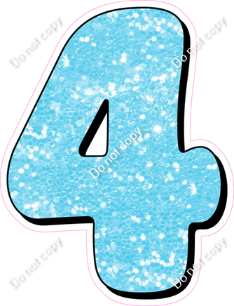 HP 18" Individuals - Baby Blue Sparkle 4