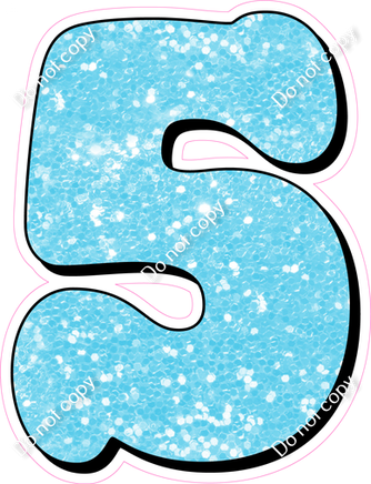 HP 18" Individuals - Baby Blue Sparkle 5