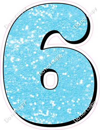 HP 18" Individuals - Baby Blue Sparkle 6