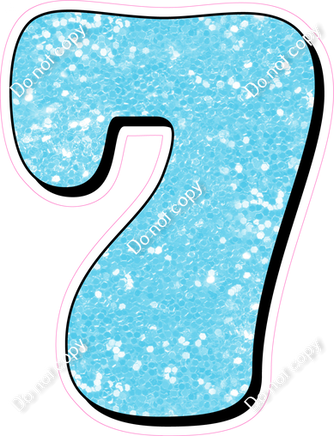 HP 18" Individuals - Baby Blue Sparkle 7