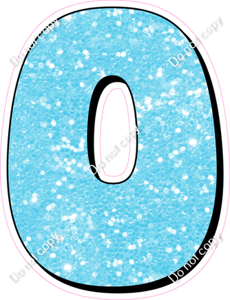 HP 18" Individuals - Baby Blue Sparkle